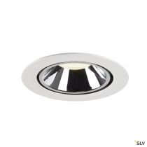 NUMINOS® GIMBLE XL, encastré de plafond intérieur, 20°, blanc/chrome, LED, 37,4W, 4000K (1006076)