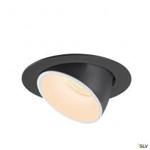 NUMINOS® GIMBLE XL, encastré de plafond intérieur, 40°, noir/blanc, LED, 37,4W, 2700K (1006033)