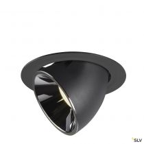 NUMINOS® GIMBLE XL, encastré de plafond intérieur, 40°, noir/chrome, LED, 37,4W, 4000K (1006070)