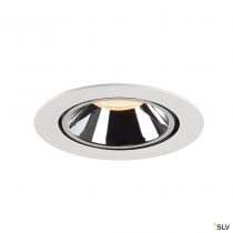 NUMINOS® GIMBLE XL, encastré de plafond intérieur, 55°, blanc/chrome, LED, 37,4W, 2700K (1006046)