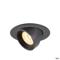 NUMINOS® GIMBLE XS, encastré de plafond intérieur, 20°, noir, LED, 7W, 3000K (1005831)