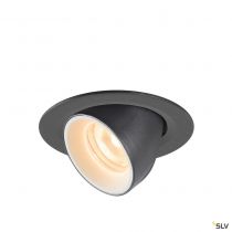 NUMINOS® GIMBLE XS, encastré de plafond intérieur, 20°, noir/blanc, LED, 7W, 2700K (1005814)