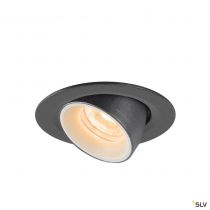 NUMINOS® GIMBLE XS, encastré de plafond intérieur, 20°, noir/blanc, LED, 7W, 2700K (1005814)