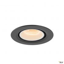 NUMINOS® GIMBLE XS, encastré de plafond intérieur, 20°, noir/blanc, LED, 7W, 2700K (1005814)