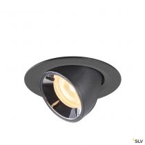 NUMINOS® GIMBLE XS, encastré de plafond intérieur, 20°, noir/chrome, LED, 7W, 3000K (1005833)