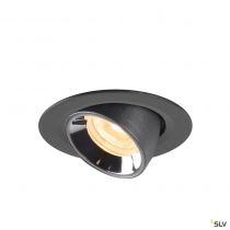 NUMINOS® GIMBLE XS, encastré de plafond intérieur, 20°, noir/chrome, LED, 7W, 3000K (1005833)