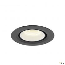 NUMINOS® GIMBLE XS, encastré de plafond intérieur, 40°, noir/blanc, LED, 7W, 4000K (1005853)