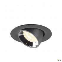 NUMINOS® GIMBLE XS, encastré de plafond intérieur, 55°, noir/chrome, LED, 7W, 4000K (1005857)