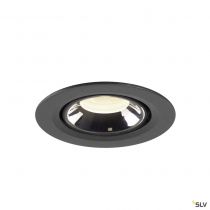 NUMINOS® GIMBLE XS, encastré de plafond intérieur, 55°, noir/chrome, LED, 7W, 4000K (1005857)