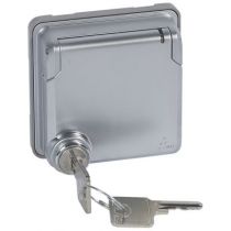 Adaptateur avec volet à clé IP 55- Prog Soliroc - pour fonction Mosaic- IK 10