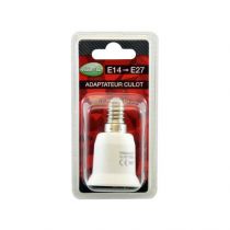 adaptateur base culot e14 vers e27 blister (739890)