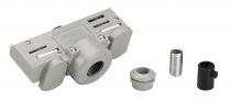 Adaptateur rail 3 allumages pour suspensions, intérieur, gris argent (145994)