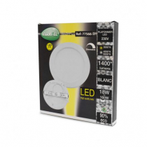 aldébaran downlight diam 220mm 18w cct diam encast ajus dim pc (77566)