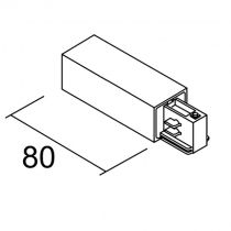 Alimentation Droite pour rail 3 allumages (16347)