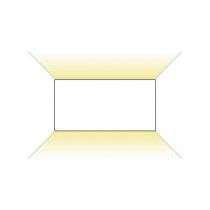 applique murale led 6w rectangulaire 3000k blanc ip54 (67786)