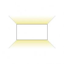 applique murale led 6w rectangulaire 4000k blanc ip54 (67787)