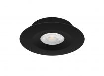 ASPEN - Encastré rond, fixe, noir, LED 5W 36° 450lm 3000/4000K (CCT) (50749)