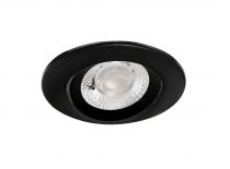 AXEL - Encastré IP20/65 Vol.2, bascul., noir, LED 6W 550lm 3000/4000K (CCT) (50726)