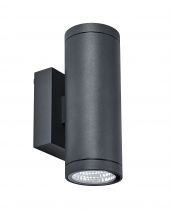 AXO LED-Appl. Mur Ext. IP55 IK07, graphite, LED intég. 2x10W 50° 3000K 2x750lm (50527)