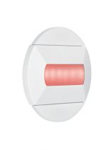 BALIZ - Encastré Mur rond, fixe, blanc, LED intég. 0,46W rouge (50413)