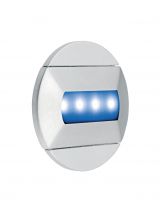 BALIZ - Encastré Mur rond, fixe, gris, LED intég. 0,46W bleu (50414)