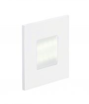 BALIZ 2 - Encastré Mur carré, fixe, blanc, LED intég. 0,92W 2400K 52lm (50261)