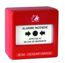 BCM3000 - Coffret Membrane simple action NF - couleur rouge - DESENFUMAGE/COMPARTIMENTAGE (30342A)