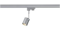 BIMA, spot pour rail 3 allumages, intérieur, simple, gris argent, GU10/QPAR51, 50W max (152242)