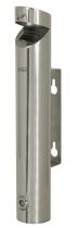 CENDRIER tubulaire mural inox avec toit 1,7L (8991076)