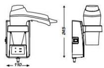 CLIPPER II blanc + support base (8221195)