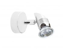 COMETE 01 - Spot sur patère GU10, blanc, a/lpe LED 6W 3000K 500lm incl (0428)