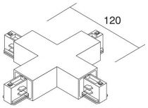 Connecteur croix 023  BLANC (16361)