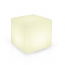 cube rgb lumineux ip44 + telecommande 40x40x40  (60011)