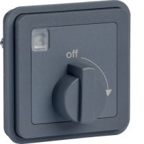 cubyko Minuterie bouton rotatif associable gris IP55 (WNA009)