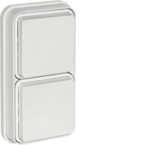 cubyko Prise double verticale 2P+T encastré blanc IP55 (WNE132B)