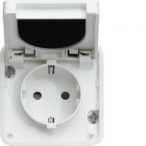 cubyko Prise Schuko associable blanc IP55 (WNA160B)