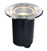 DASAR® 80, encastré de sol extérieur, rond, inox, GU10/QPAR51, 35W max, IP67, collerette inox 316 (229320)