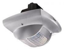 DETECTEUR PRESENCE ENCASTRE PLAFOND 180° SPECIAL COULOIR 2C ALIM 24V ARGENT (2014812)