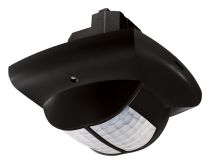 Détecteur présence plafond 360° 1 c encastré couloir 24 v noir (2014811)