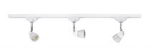 DIAM - Rail 1 all. 029 + 3 spots GU10, blanc, a/lpes LED 6W 3000K 500lm incl (1176)