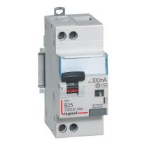 Disjoncteur diff DX³ 6000 10 kA - U+N 230V~- type AC 300mA - 25 A courbe B - 2 modules (410901)