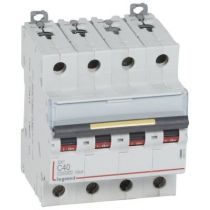 Disjoncteur DX³ 10000-vis/vis-4P-400V~-40A-16kA-courbe C - 4M (409359)