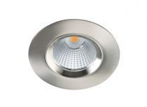 DL-084 - Encastré IP20/44, recouvrable, nickel, LED intég. 8W 47° 3000K 630lm (50637)