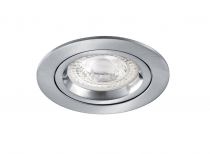 DLT-ISO 75 - Encastré GU10 fixe, nickel, recouvrable, RT2012, lampe non incl. (50734)