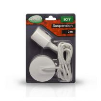 douille e27 silicon + cable 2 m blanc (5003)