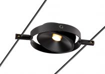 DURNO, spot pour câble tendu T.B.T. TENSEO, intérieur, noir, LED, 6W, 2700K (1002861)