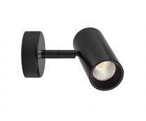 ELMA - Proj. s/patère, noir, angle 36°, LED intég. 7,5W 3000K 530lm (50691)