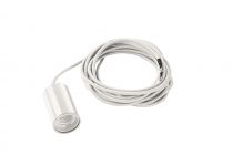 FITU, suspension intérieure, hauteur 9,1 cm, blanc, E27, 60W max, câble nu sans patère de 5m (132691)