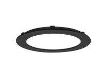 FLAT CCT - Downlight plat rond fixe noir 110° LED 12W 770lm 3000/4000K (CCT) (50806)