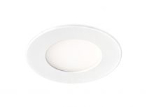 FLAT LED - Encastré plat, rond, fixe, blanc, 110°, LED intég. 5W 3000K 400lm (50459)